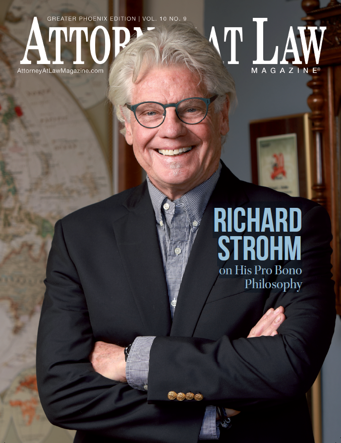 Rick Strohm on the cover of Attorney at Law Magazine